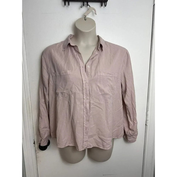 New Harper Heritage Button Up Women’s Top Size Large In Pink #0835 - Picture 1 of 9